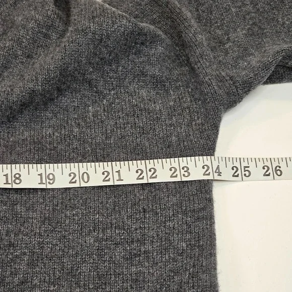 Naked Cashmere Women's XS Open Front Shawl Collar Cardigan Sweater Gray Oversize